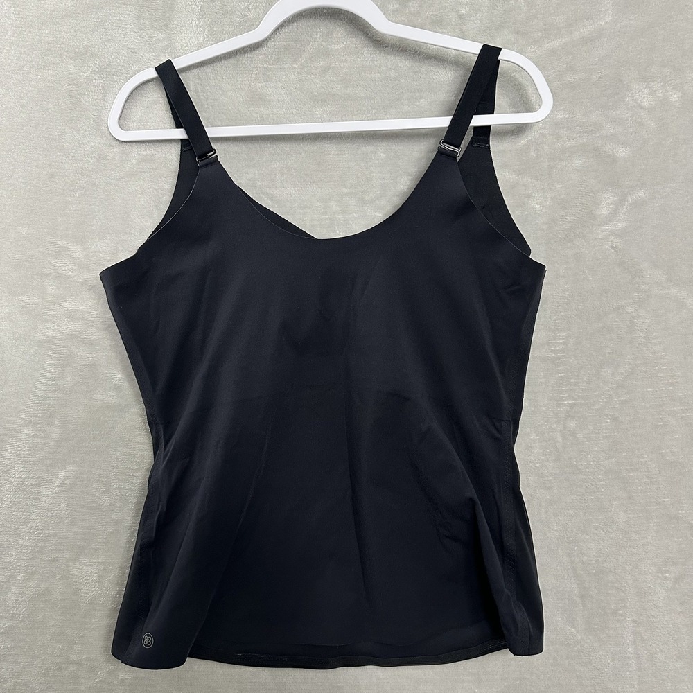Honey Love Lift Wear Tank Cami Women's Size 1X Shape‎ Wear Built In Bra Black - Picture 6 of 11